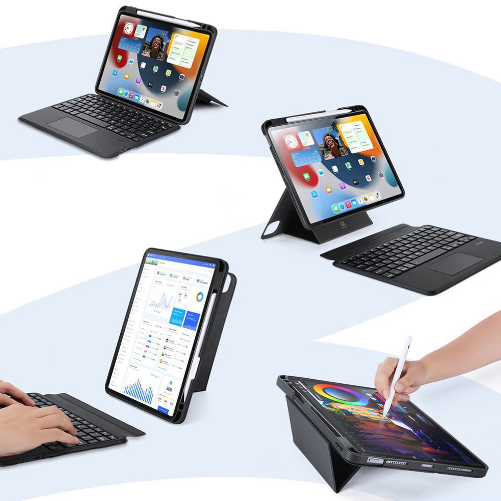 Etui z klawiaturą Bluetooth Dux Ducis (DK Series) do iPad Air 5/4/iPad Pro 11 2022-2018, czarne